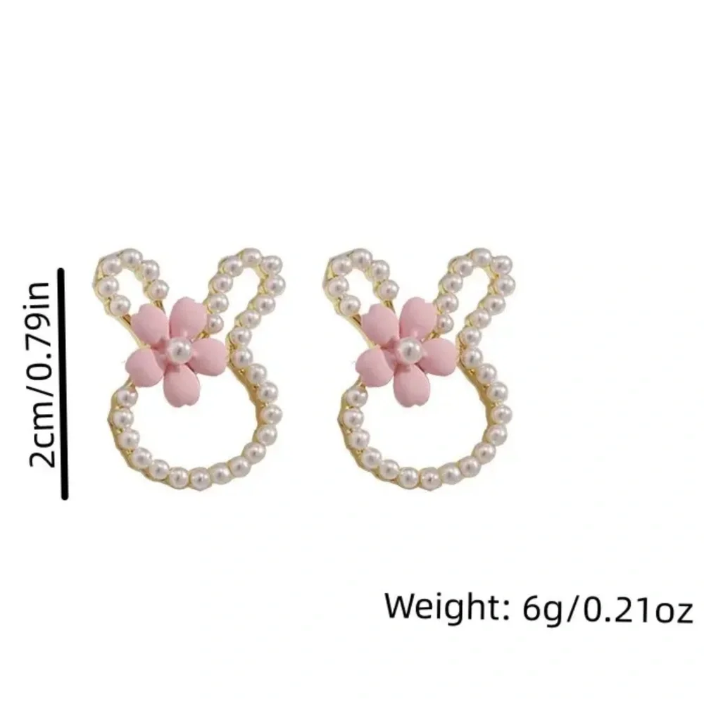 NEW! Sweet and Dainty Easter Holiday Pierced Post Bunny Head Earrings!